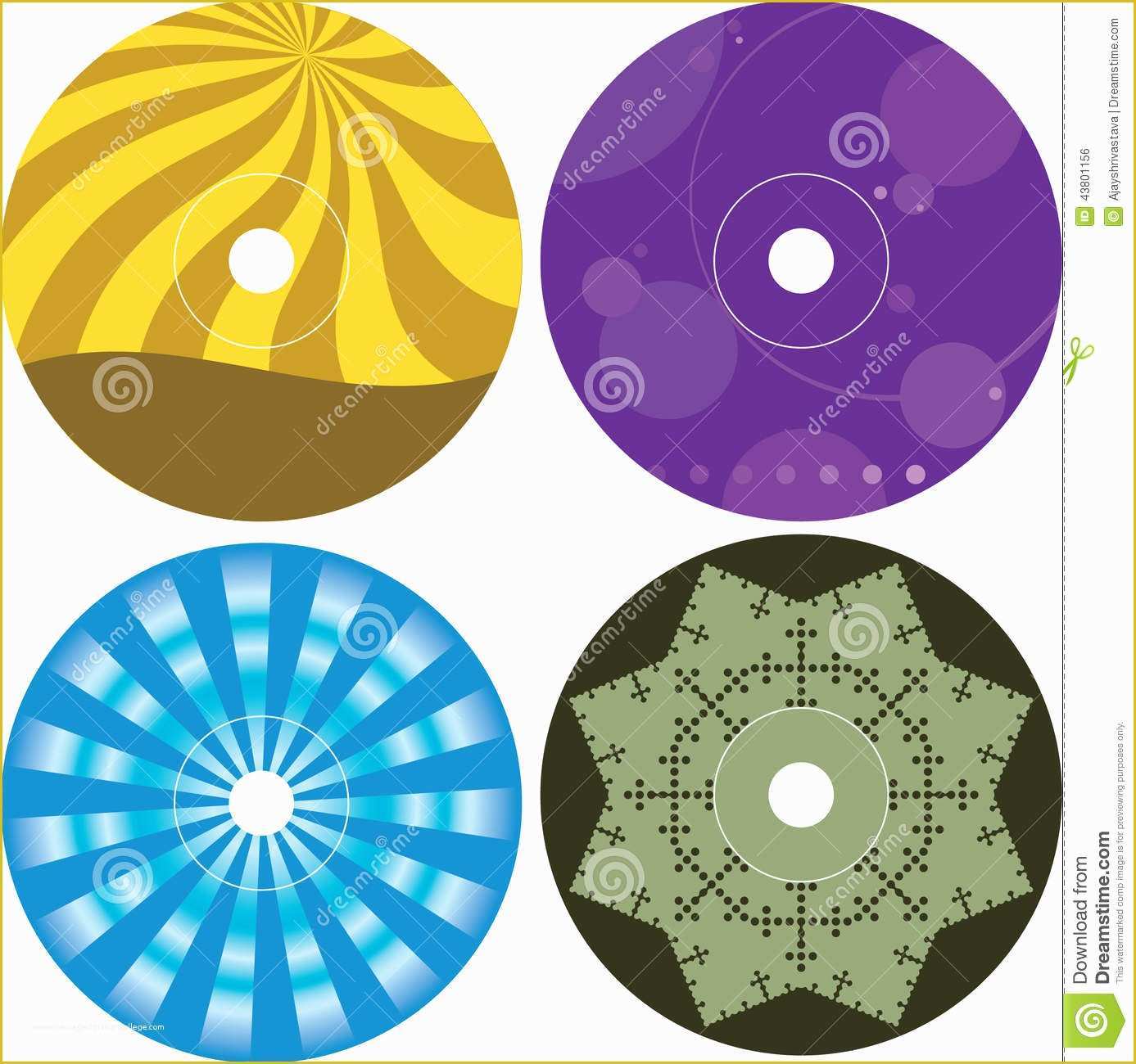 Free Cd Label Design Templates Of Cd Dvd Label Design Template Stock Vector Image