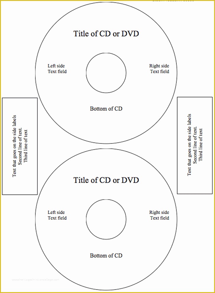 Free Cd Label Template Of Cd Label Template