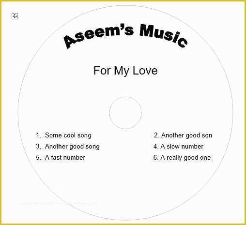 Free Cd Label Template Of Create Your Own Cd and Dvd Labels Using Free Ms Word Templates
