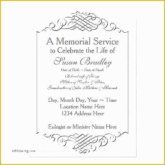 Free Celebration Of Life Program Template Of Celebration Life Template Funeral Obituary Programs
