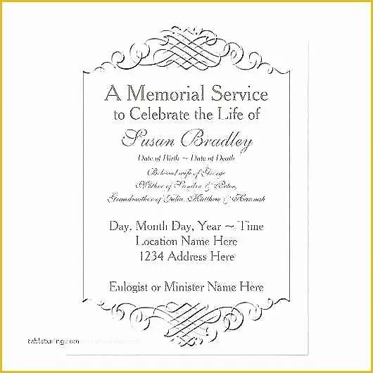 Free Celebration Of Life Program Template Of Celebration Life Template Funeral Obituary Programs