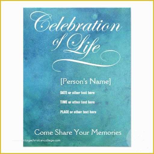 Free Celebration Of Life Program Template Of Elegant Celebration Of Life Memorial Invitation
