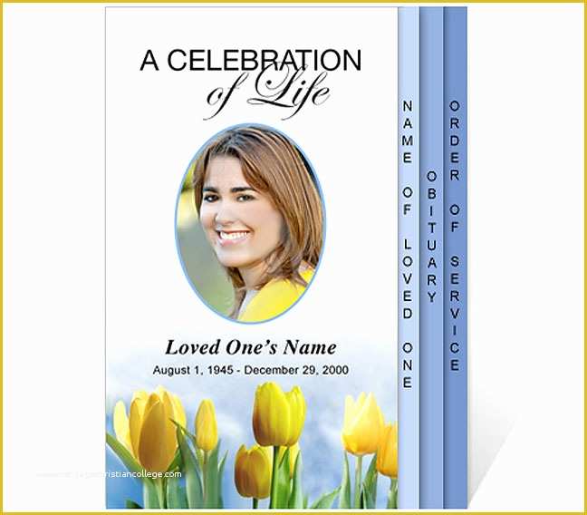 Free Celebration Of Life Program Template Of New Funeral Program Templates are now Available at the