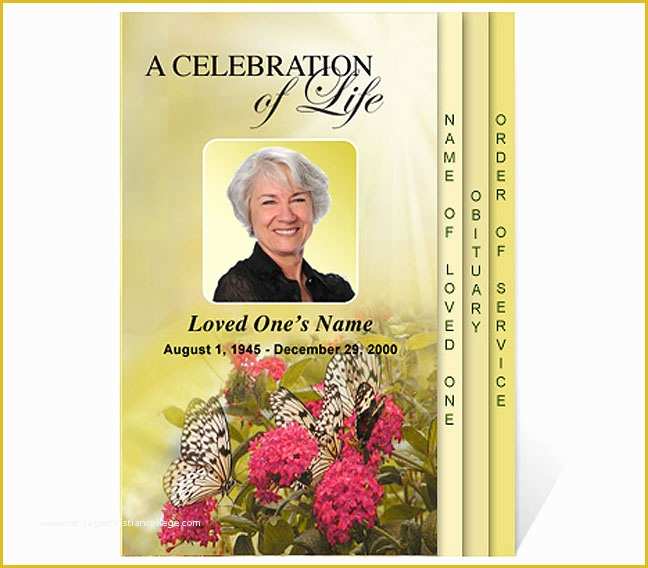 Free Celebration Of Life Program Template Of New Funeral Program Templates are now Available at the