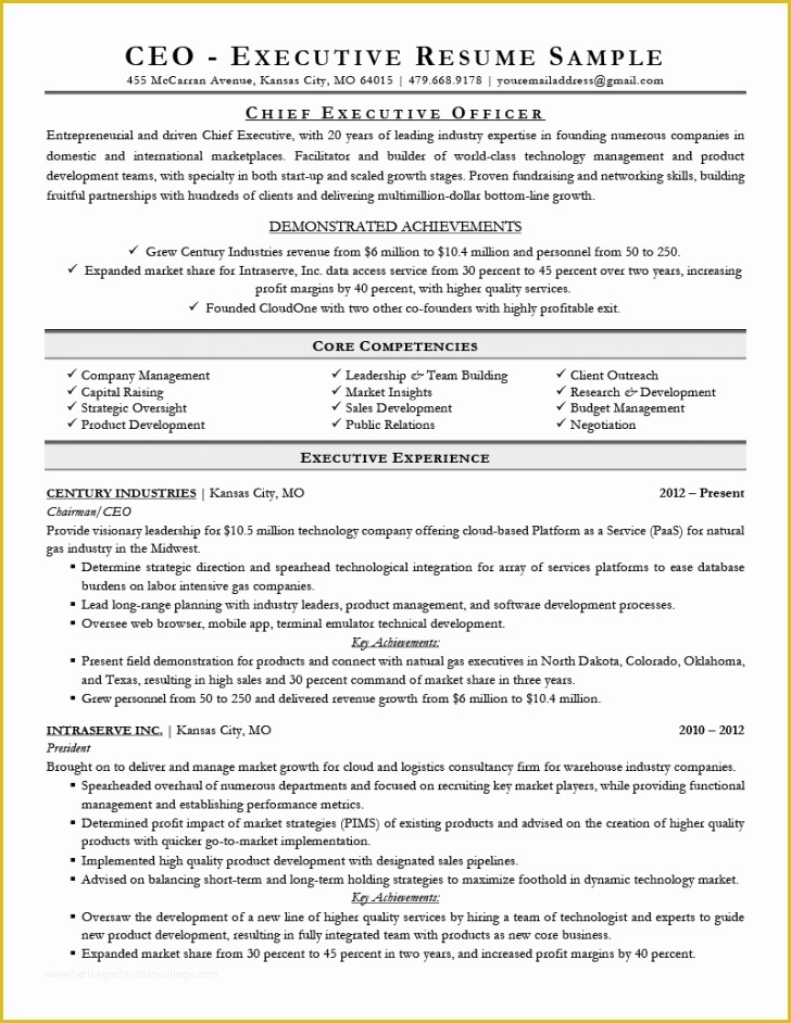 Free Ceo Resume Templates Of Resume and Template Staggering Builder Resume Sample