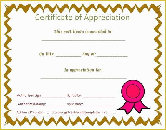 Free Certificate Templates for Students Of Certificate Appreciation for Students