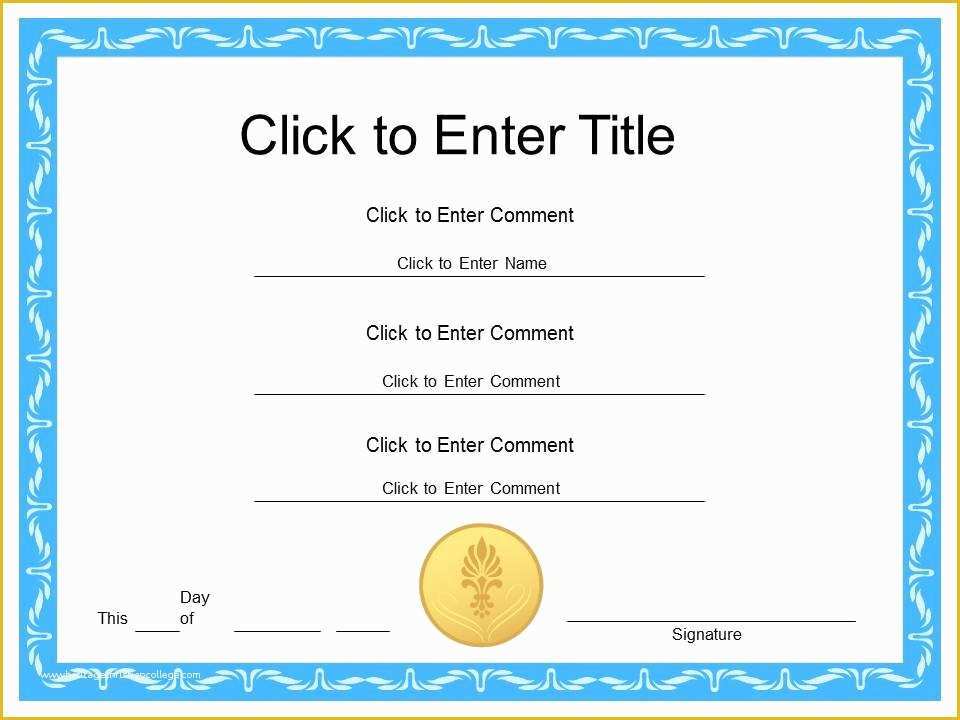 Free Certificate Templates for Students Of Certificate Templates