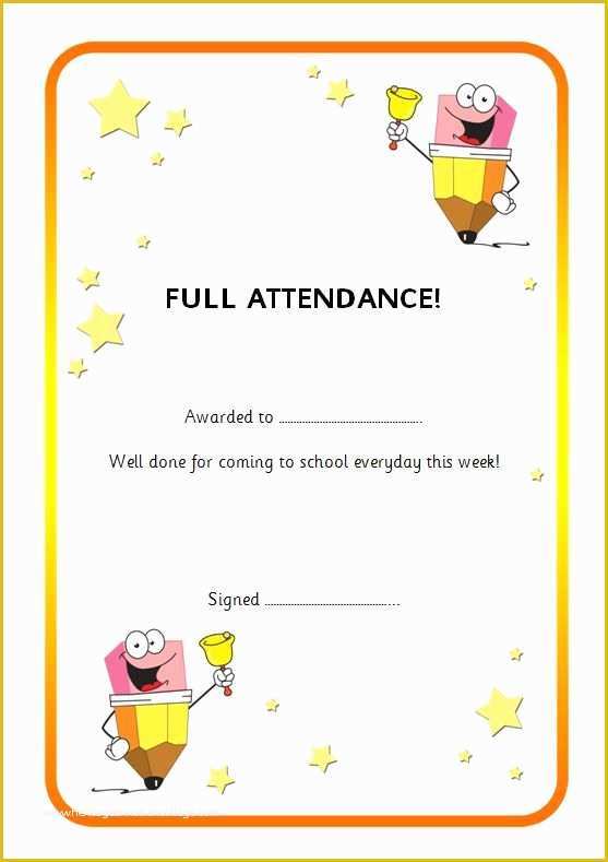 Free Certificate Templates for Students Of Editable Certificate to Reward Good attendance