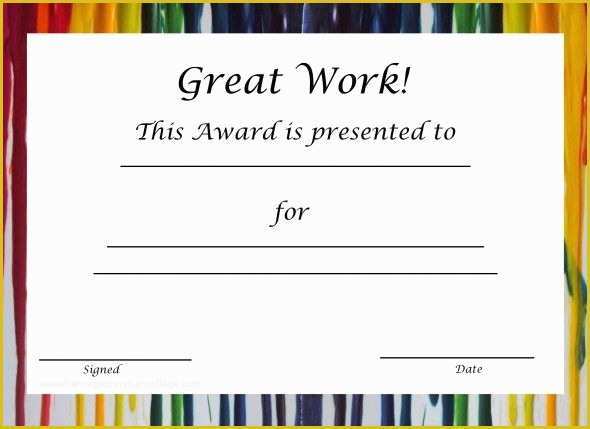 Free Certificate Templates for Students Of Free Printable Award Certificates for Kids