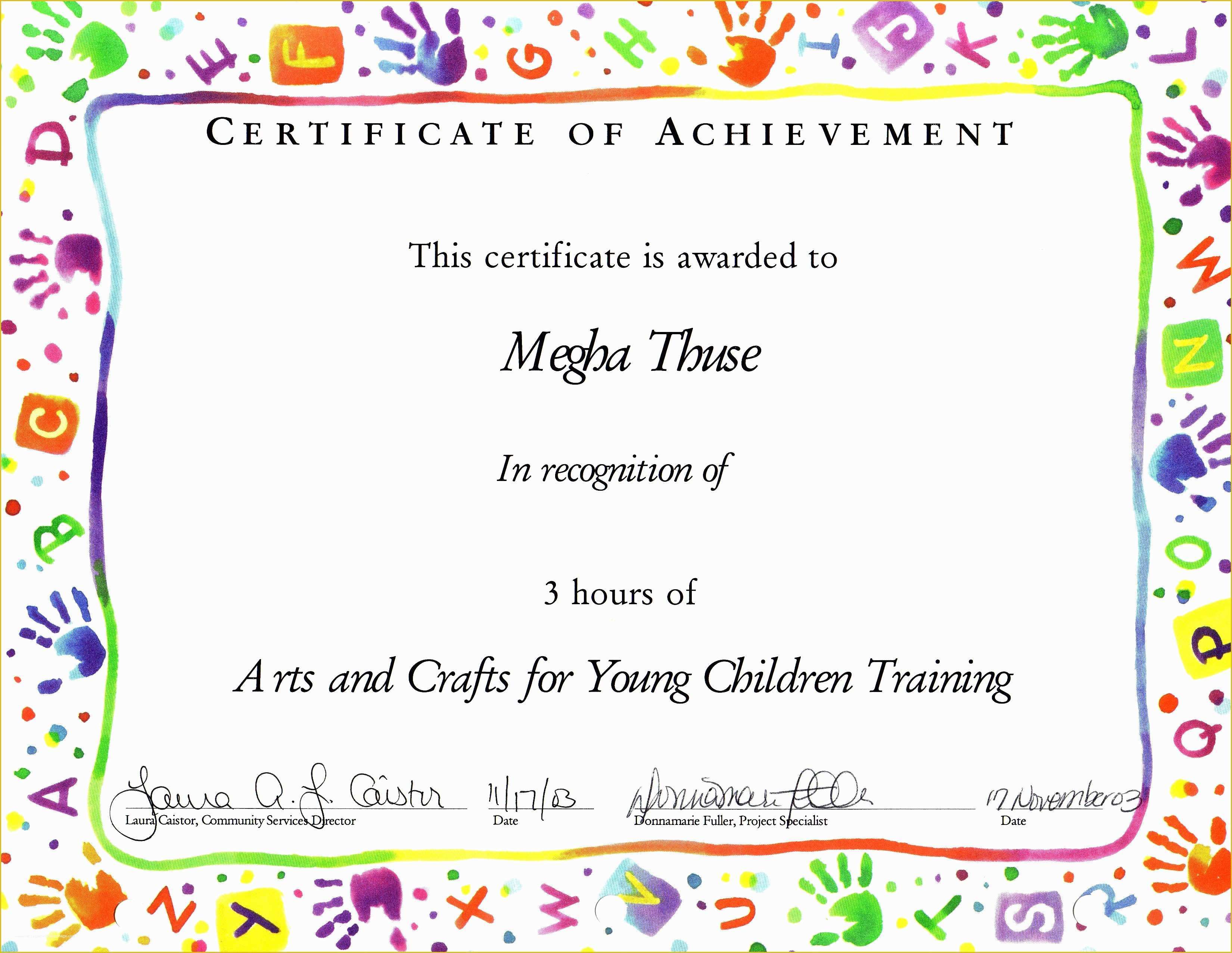 Free Certificate Templates for Students Of Templates for Certificates for Children
