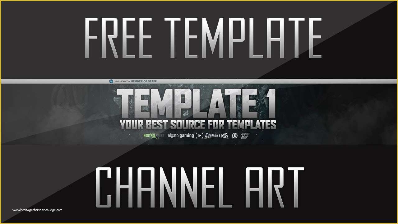 Free Channel Art Template Of Amazing Free Channel Art Banner Template 1 Qualityfx
