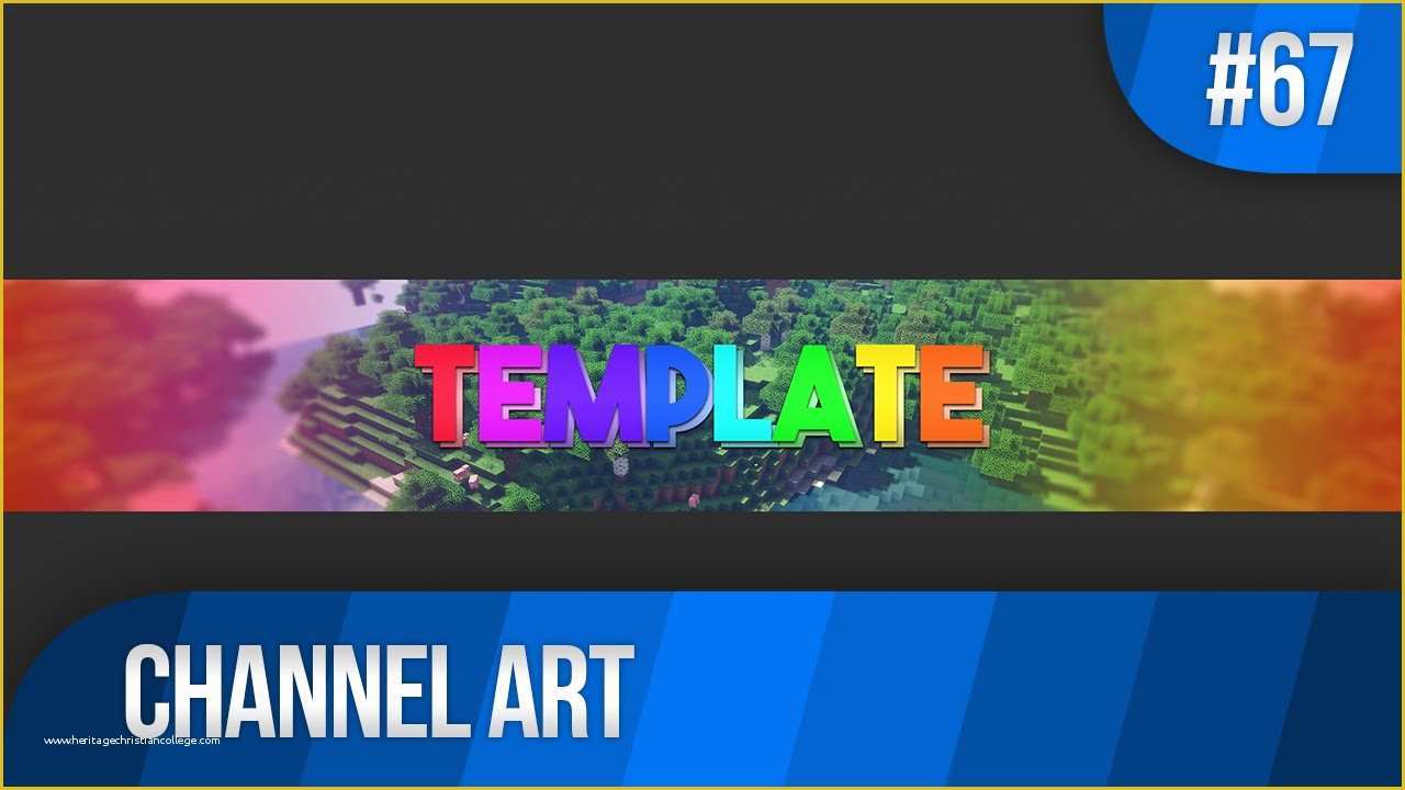 Free Channel Art Template Of Colourful Channel Art Template 67 Free Shop