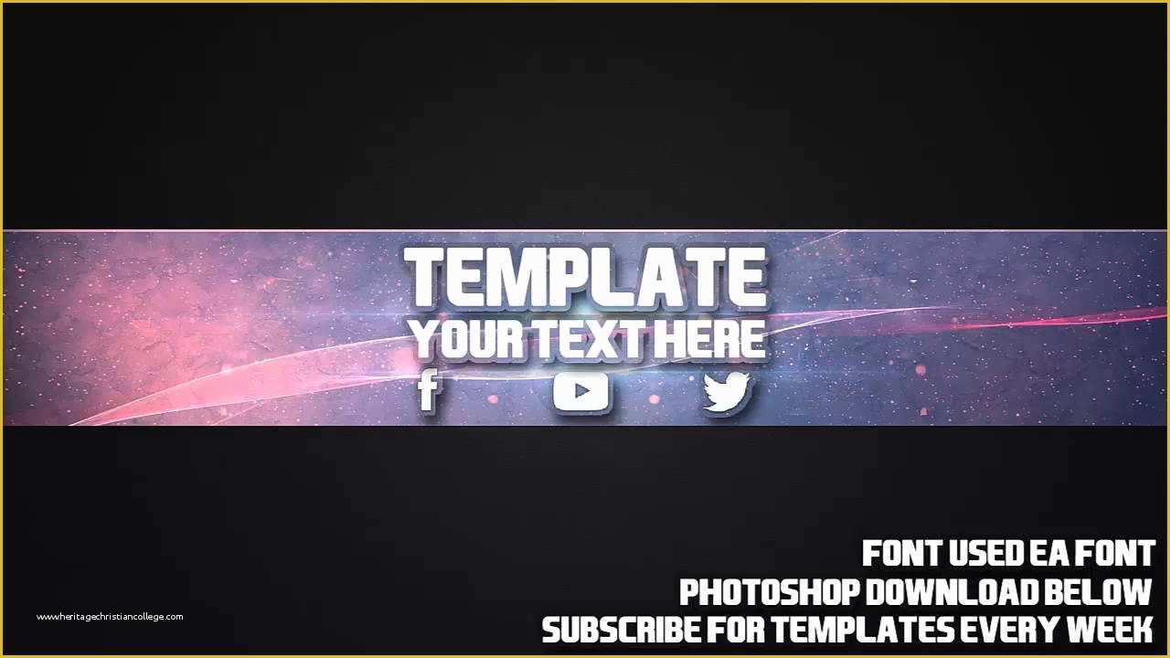 Free Channel Art Template Of Cool Channel Art Template 18 Free Shop Download