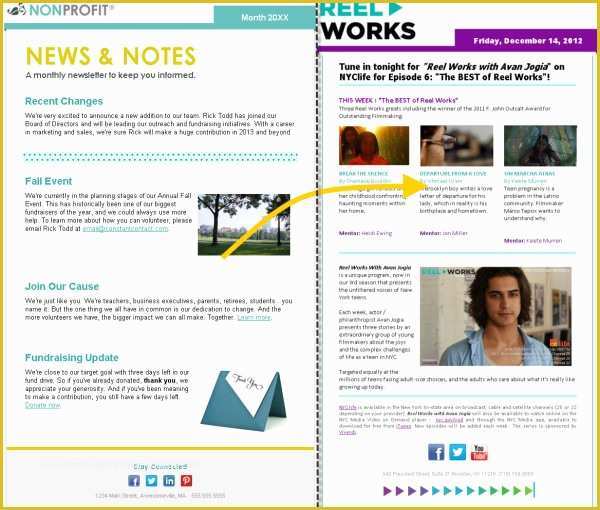 Free Charity Newsletter Template