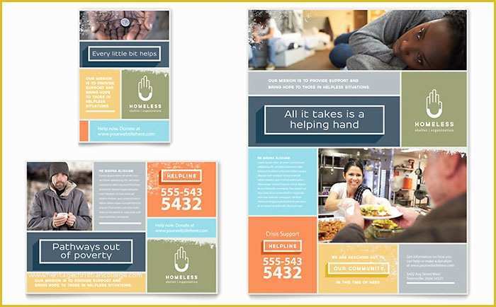 Free Charity Newsletter Template Of Homeless Shelter Flyer &amp; Ad Template Design