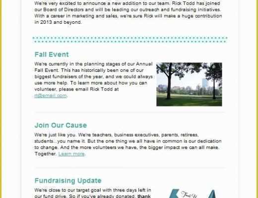 Free Charity Newsletter Template Of Need to Send An Update the Members Of Your organization