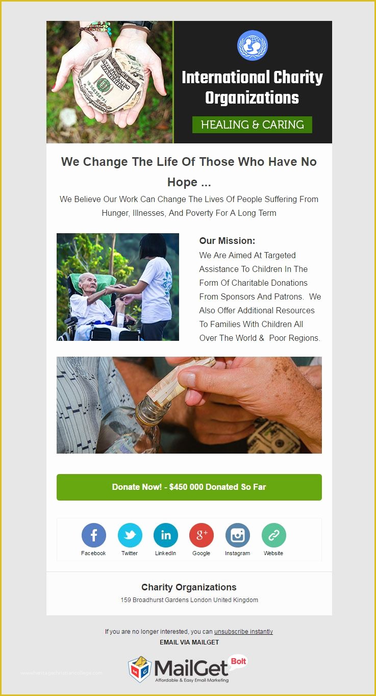 Free Charity Newsletter Template Of top 20 Creative Email Newsletter Templates &amp; Examples