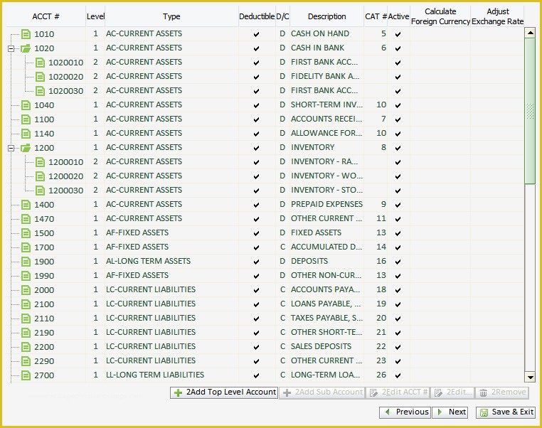 Free Chart Of Accounts Templates Of How to Setup Your Accounting System Free Startup Guide