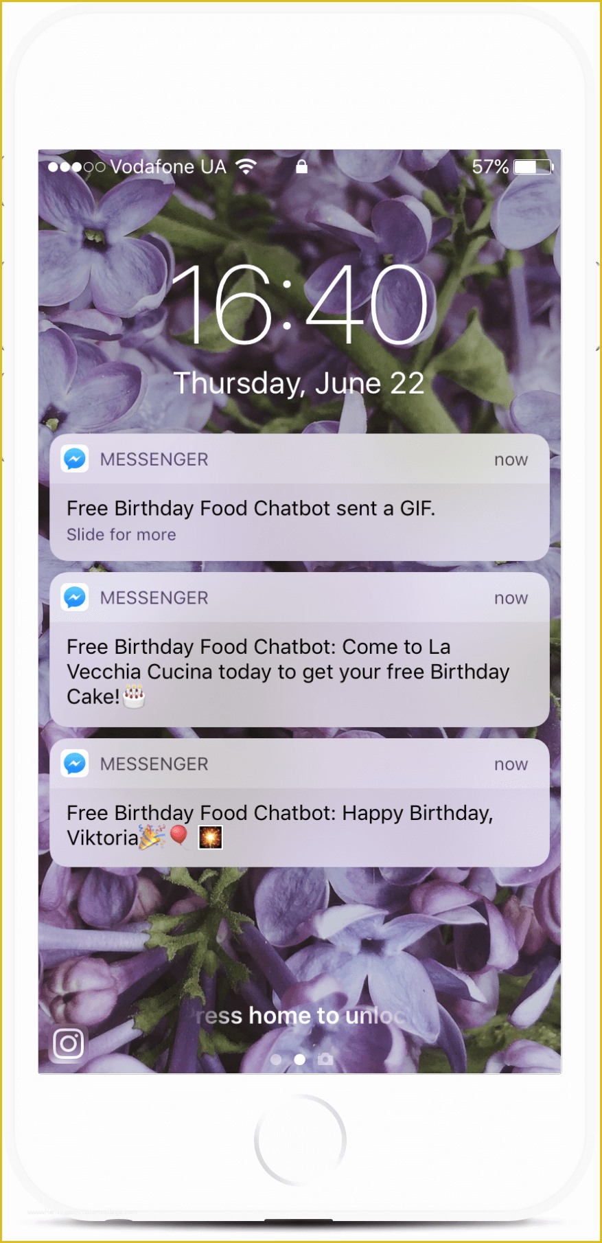 Free Chatbot Templates Of Free Birthday Cake Chatbot for Restaurants From $79 Mo