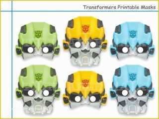 Free Chatbot Templates Of Unique 6 Transformers Printable Masks by ...