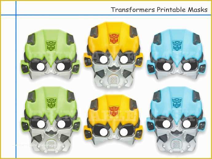 Free Chatbot Templates Of Unique 6 Transformers Printable Masks by Holidaypartystar