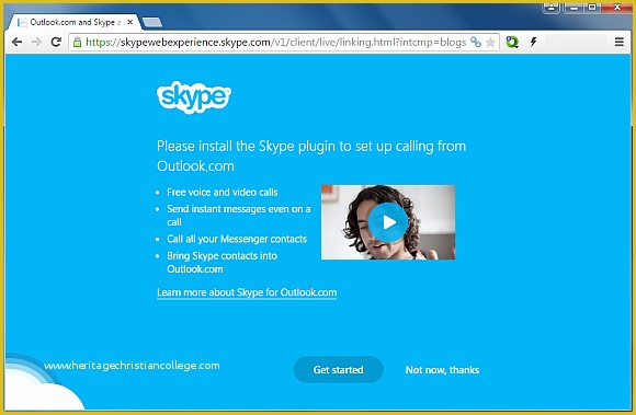 Free Chatting Website Templates Of Integrate Skype with Outlook Fppt