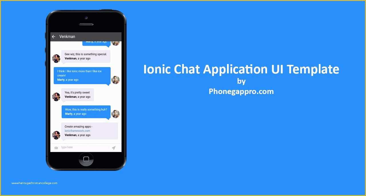 Free Chatting Website Templates Of Ionic Chat Application Template Phonegap Apache