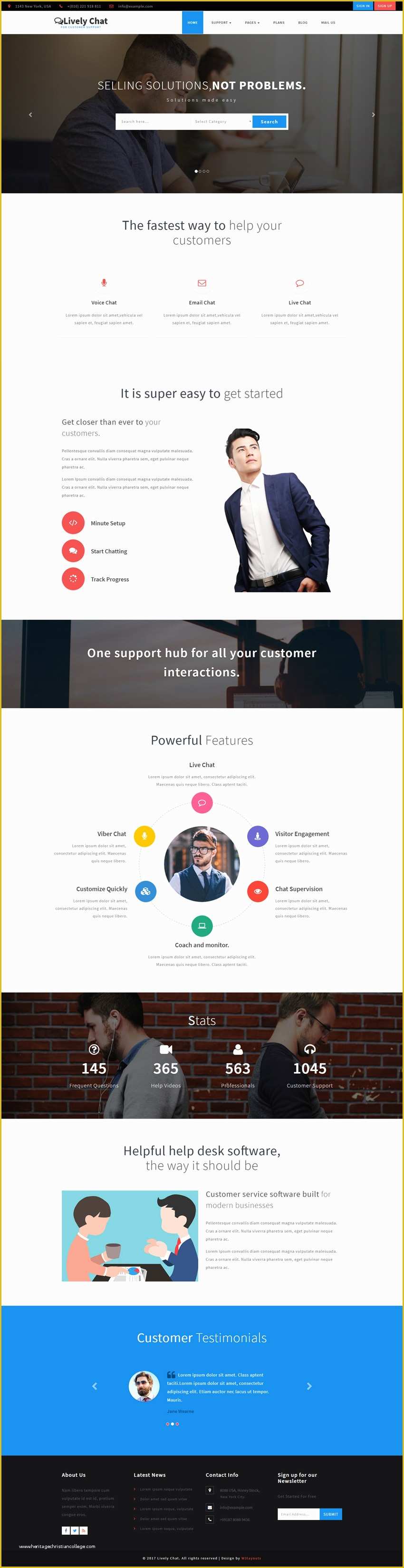Free Chatting Website Templates Of Lively Chat A Corporate Category Bootstrap Responsive Web