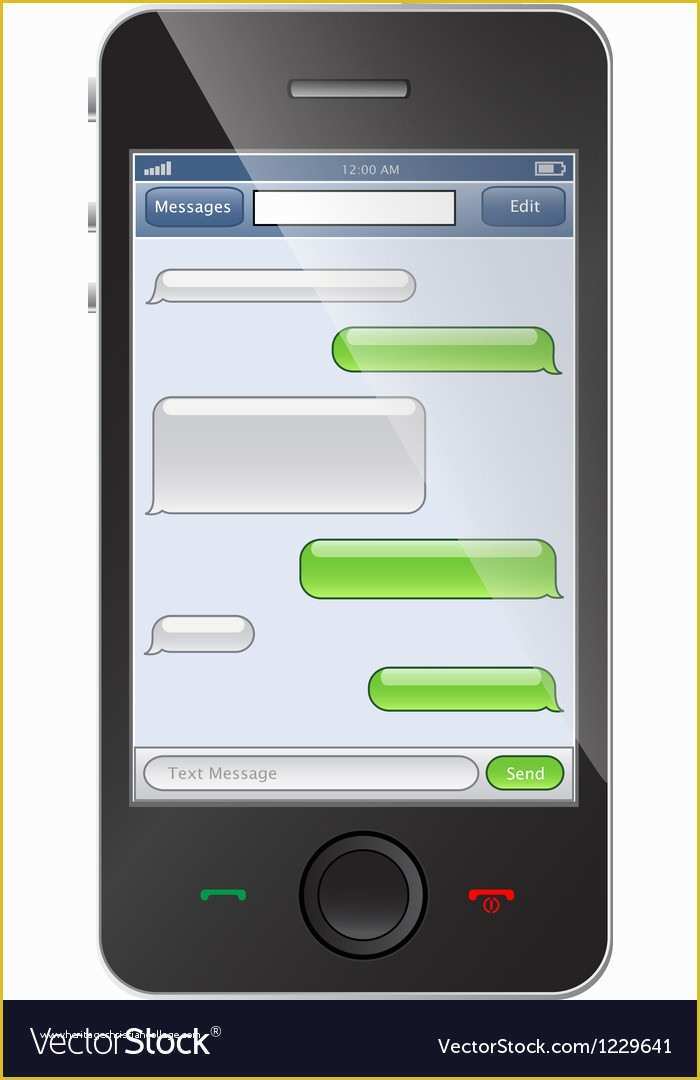 Free Chatting Website Templates Of Phone with Chat Template Royalty Free Vector Image