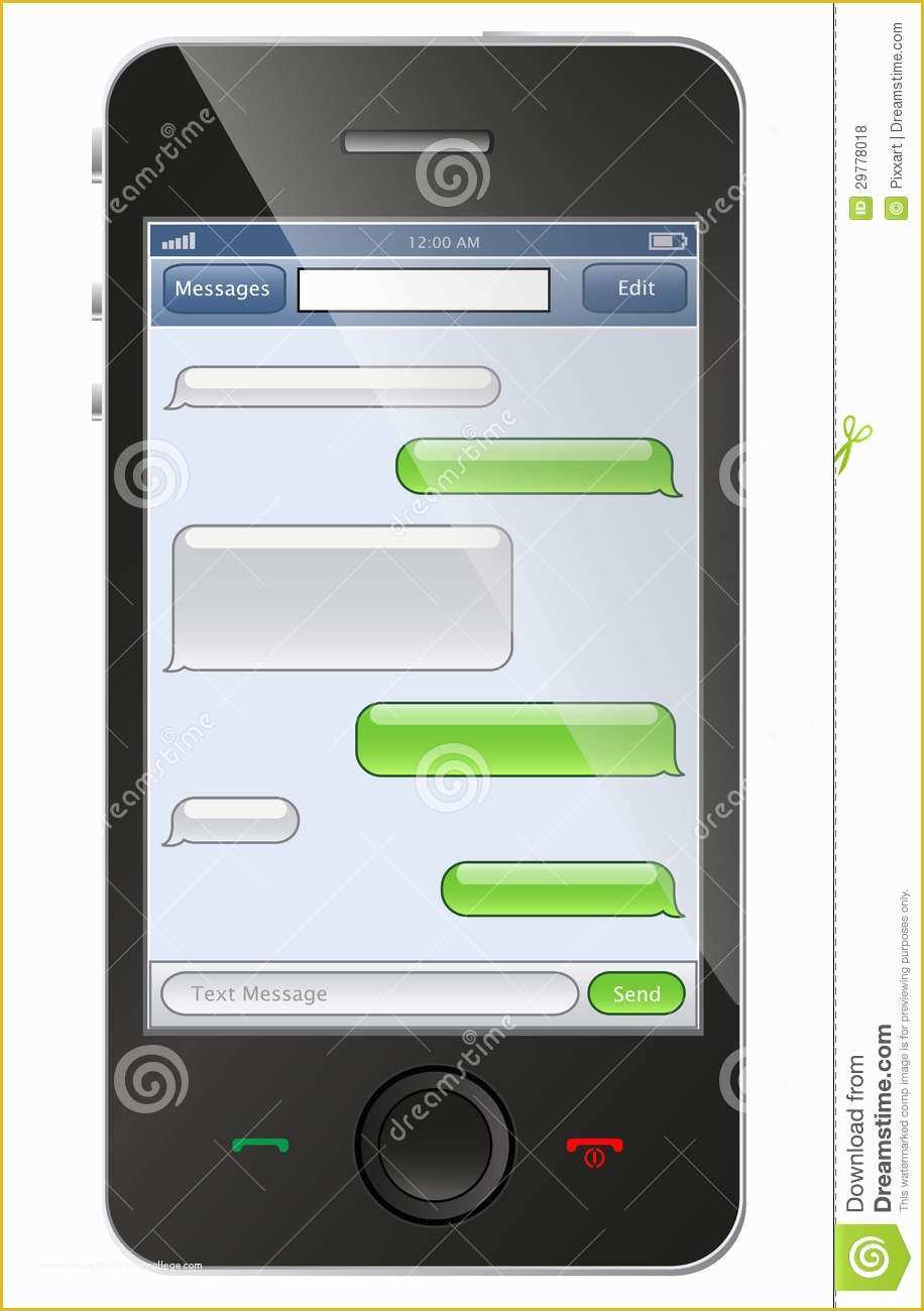 Free Chatting Website Templates Of Phone with Chat Template Stock Vector Image Of Internet
