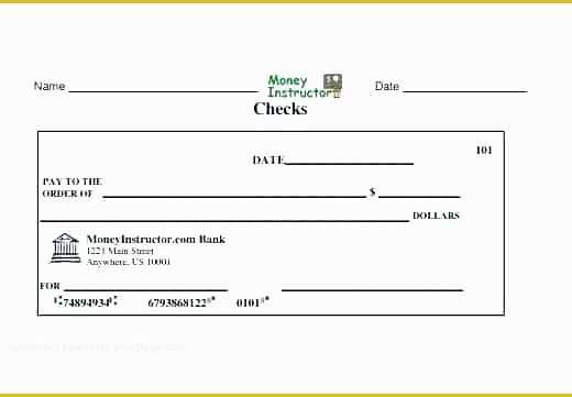 Free Check Printing Template Of Check Printing Template