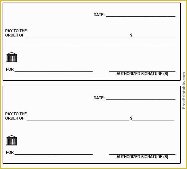 Free Check Printing Template Of Free Printable Blank Check Template