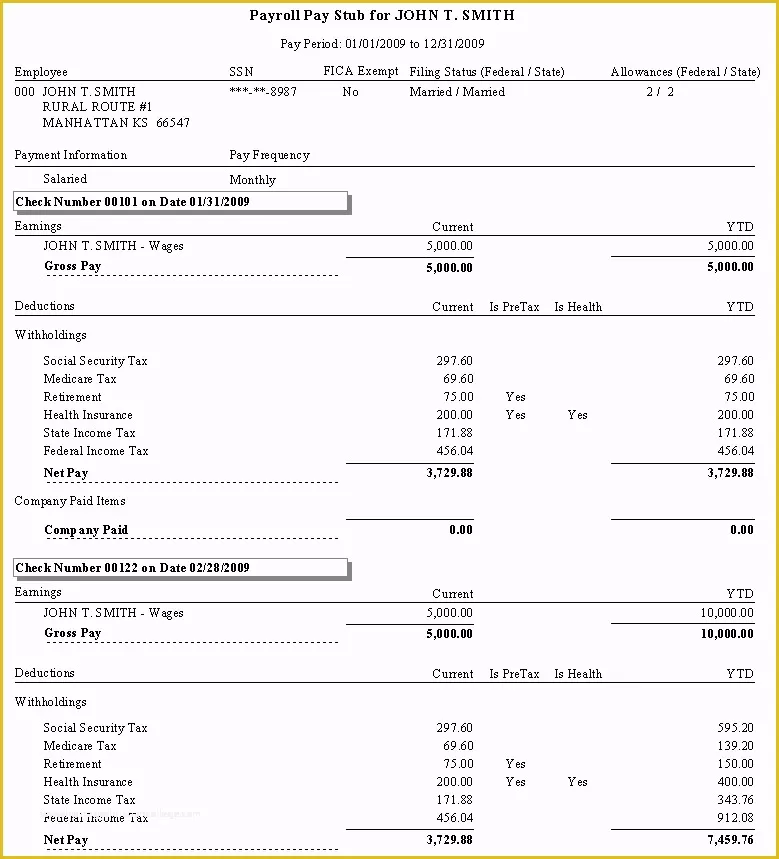 Free Printable Check Stub Generator