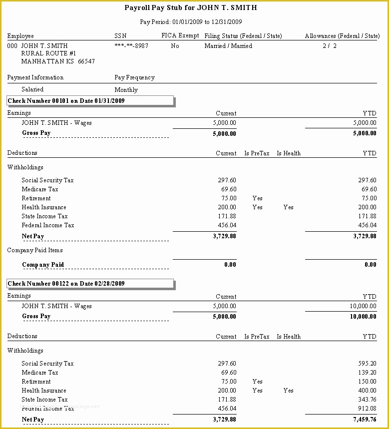 Free Check Stub Maker Template Of 5 Sample Check Stubs 