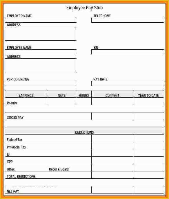 Free Check Stub Maker Template Of 6 Free Printable Pay Stub Maker