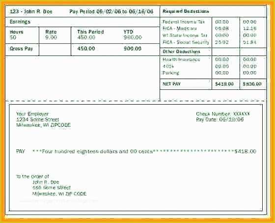 Free Check Stub Maker Template Of Example Pay Stub Free Paycheck Template Portal Login