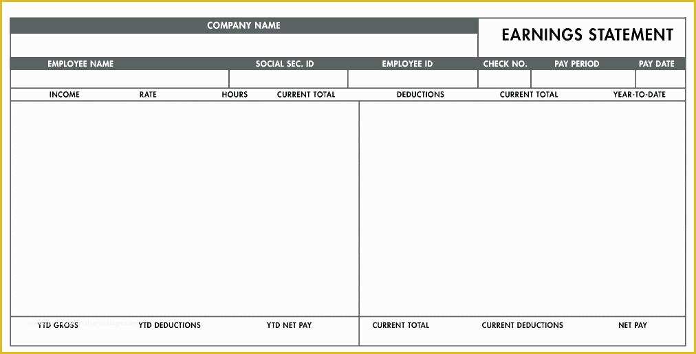 Free Check Stub Maker Template Of Free Blank Pay Stub Template Downloads Maker software