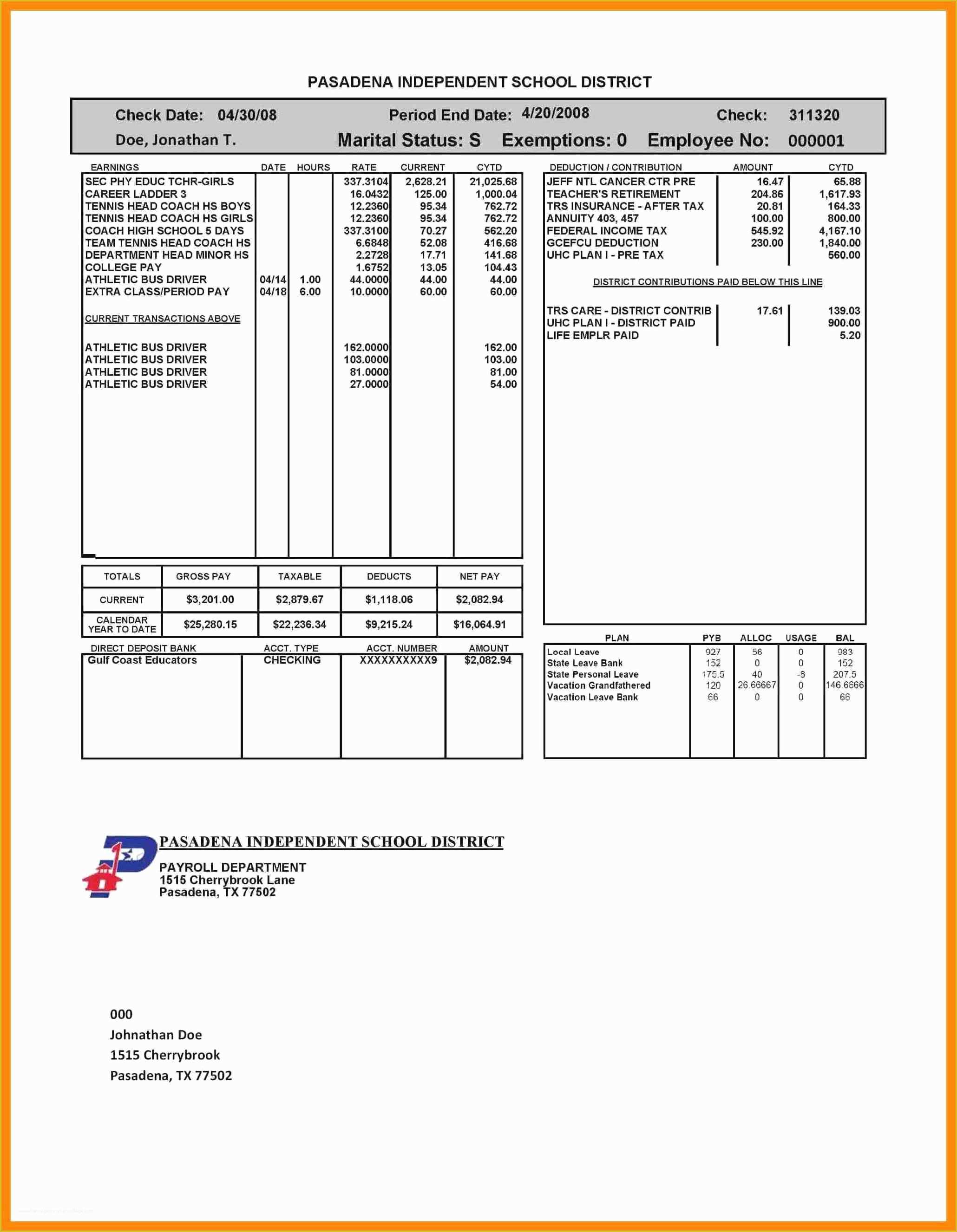 Free Check Stub Maker Template Of Free Check Stub Template Awesome Paystub Maker Intoysearch