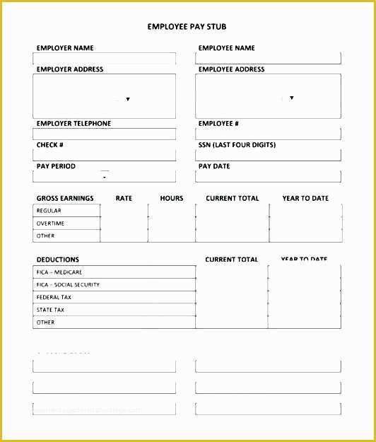 Free Check Stub Maker Template Of Pay Stub Creator Excel Template Free Generator 5 Samples
