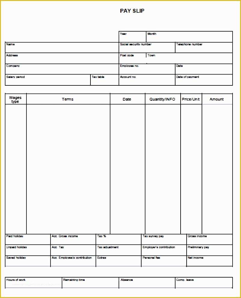 Free Check Stub Template Of 9 Free Paystub Template Excel Download Exceltemplates