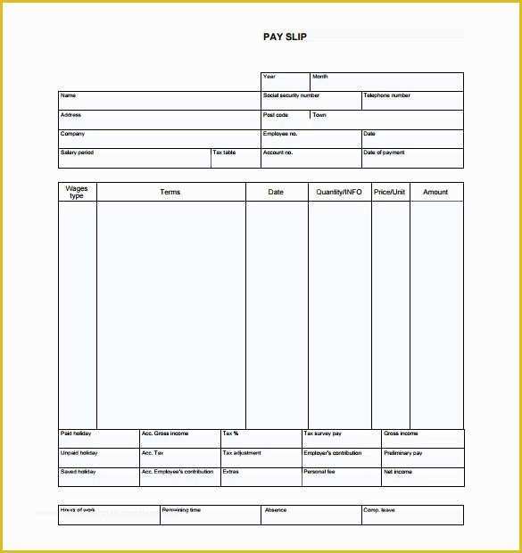 Free Check Stub Template Pdf Of 19 Pay Stub Templates Free Download