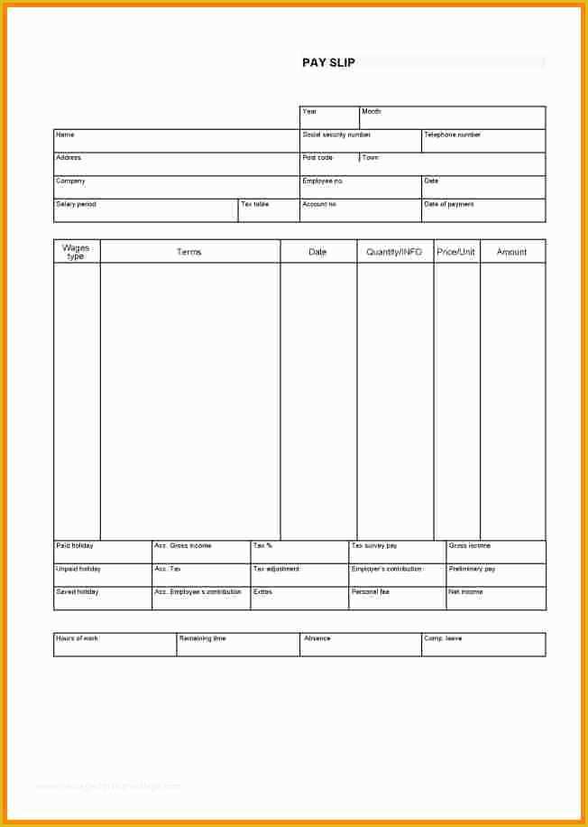 Free Check Stub Template Pdf Of 8 Free Printable Paystubs