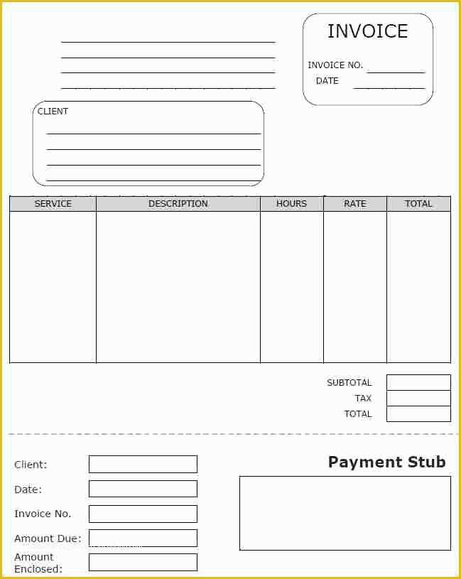 Free Check Stub Template Word Of 5 Free Modern Pay Stub Template