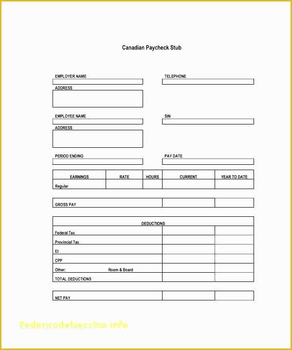 Free Check Stub Template Word Of Blank Check Stub Template – Template Gbooks