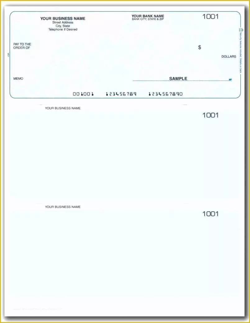 Free Check Stub Template Word Of Blank Payroll Checks Templates Pay