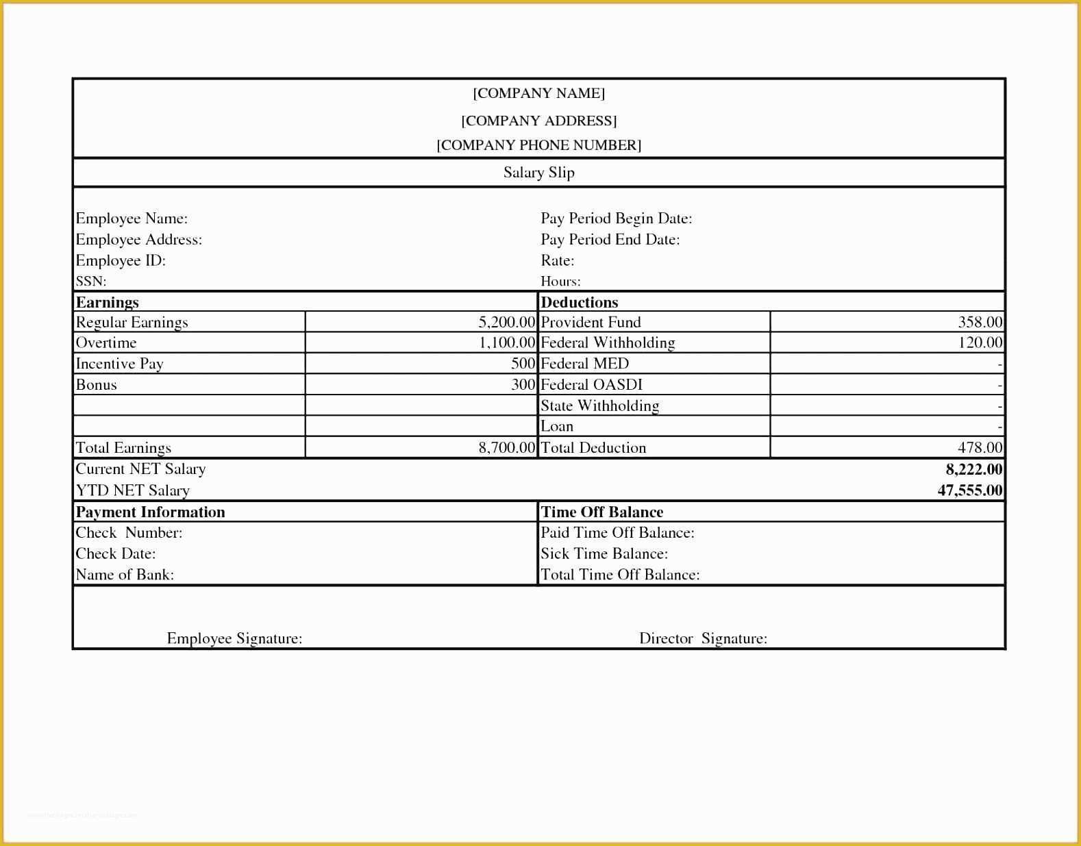 Free Check Stub Template Word Of Free Sample Payroll Check Stub Template Unique Pay Stub