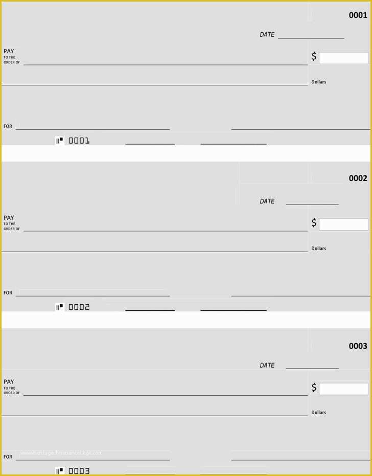 Free Check Template Of 27 Blank Check Template Free Download