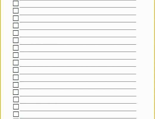 Free Checklist Template Of Blank Checklist Template Checklist Template …