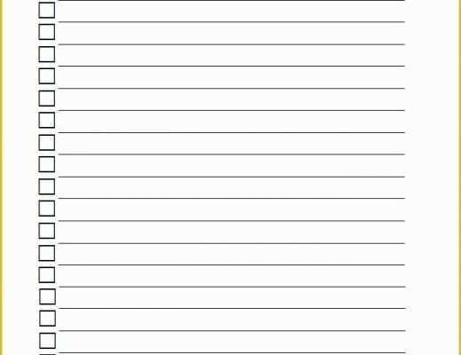 Free Checklist Template Of Blank Checklist Template Checklist Template …