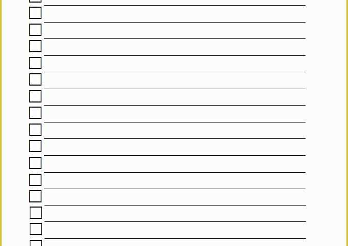 Free Checklist Template Of Blank Checklist Template Checklist Template …